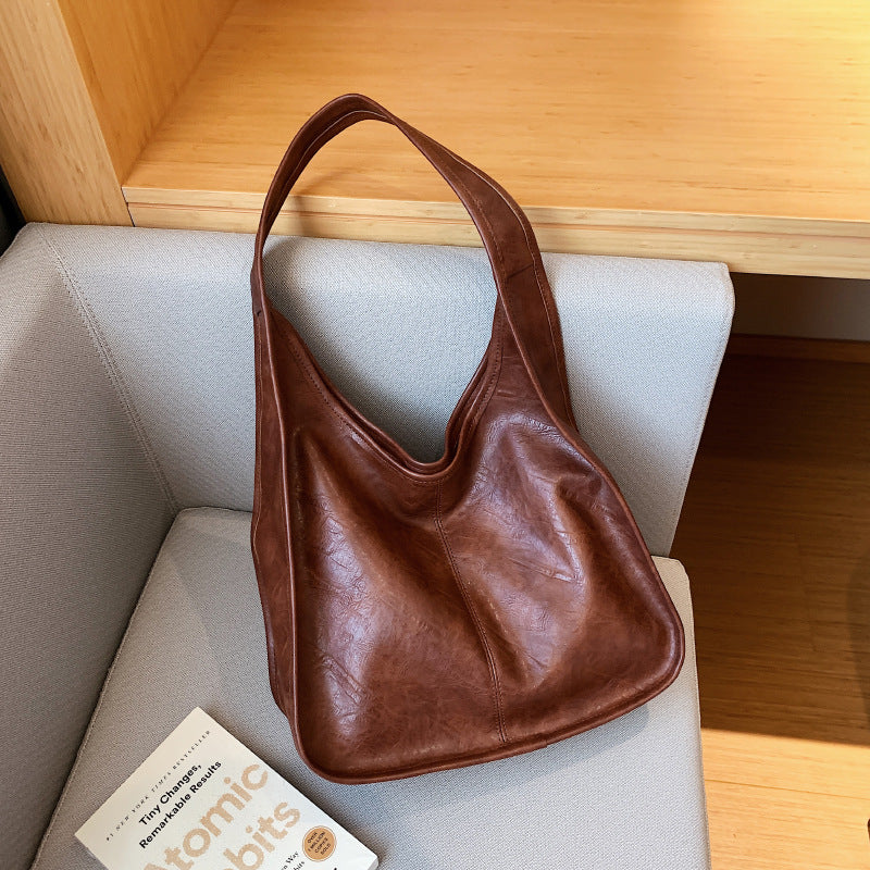 Daily Casual Solid Color Shoulder Luna Bags