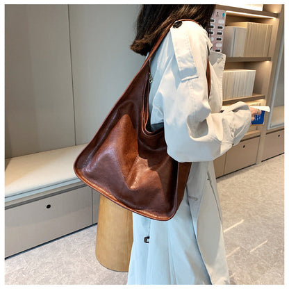 Daily Casual Solid Color Shoulder Luna Bags