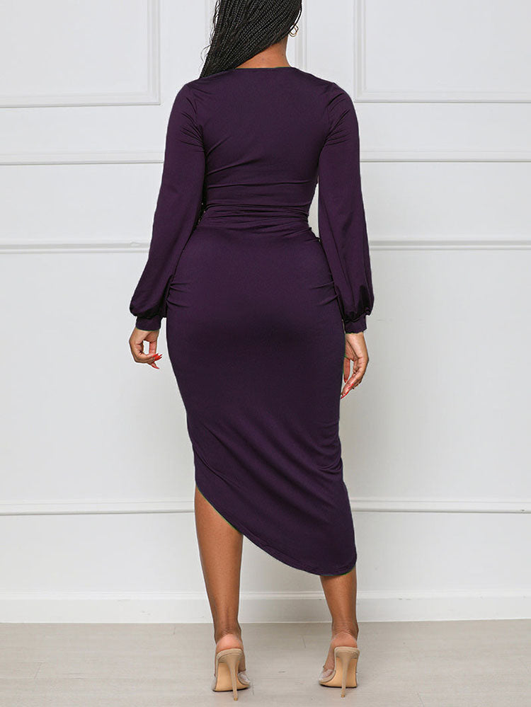 Ruched Midi Dress