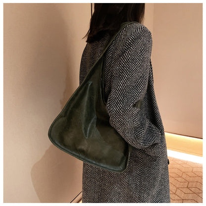 Daily Casual Solid Color Shoulder Luna Bags