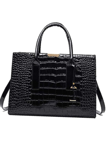 binfenxie - Croc Embossed Tote Bag  - Women Tote Bags