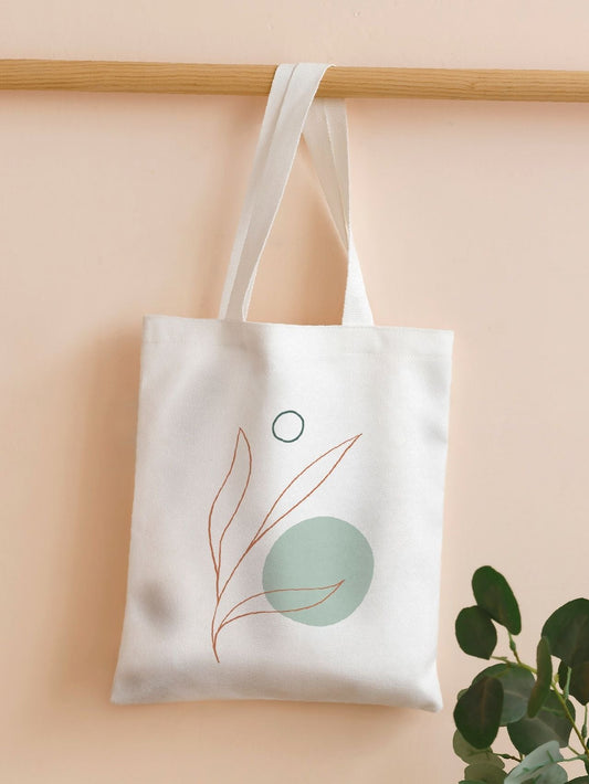 binfenxie - Geometric Graphic Shopper Bag  - Women Tote Bags