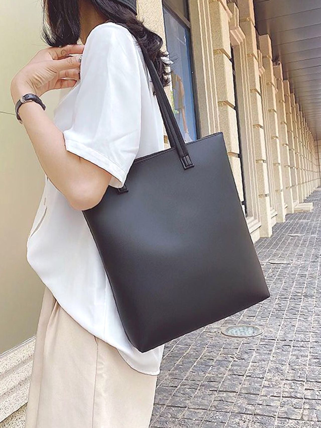 binfenxie - Minimalist Shoulder Tote Bag  - Women Tote Bags