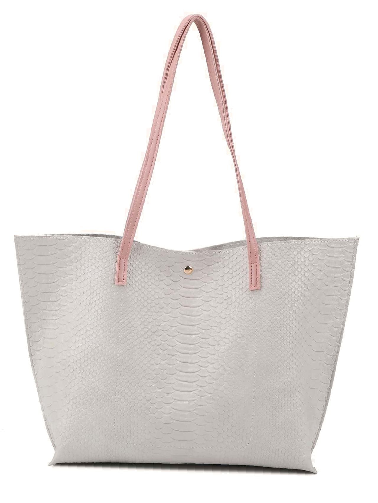 binfenxie - Pebble Embossed Tassel Decor Tote Bag  - Women Tote Bags