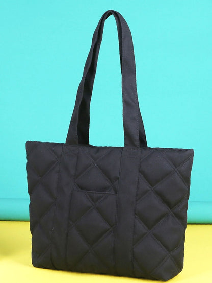 binfenxie - Minimalist Quilted Shoulder Tote Bag  - Women Tote Bags