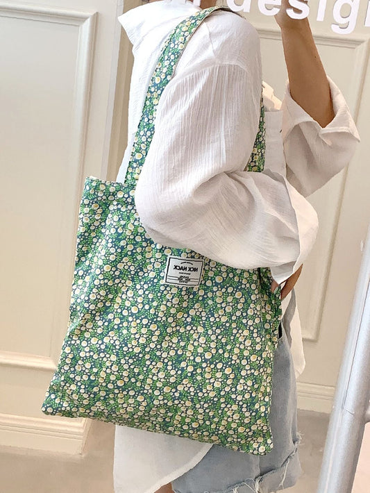 binfenxie - Ditsy Floral Tote Bag  - Women Tote Bags