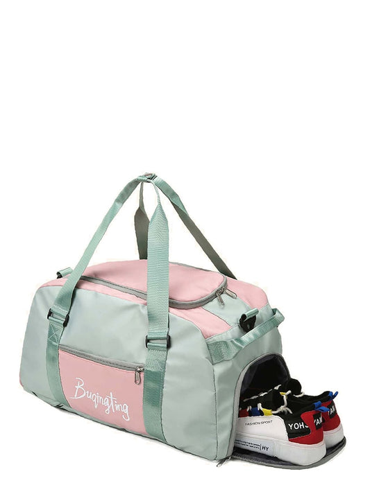 binfenxie - Letter Graphic Large Capacity Duffel Bag  - Women Tote Bags