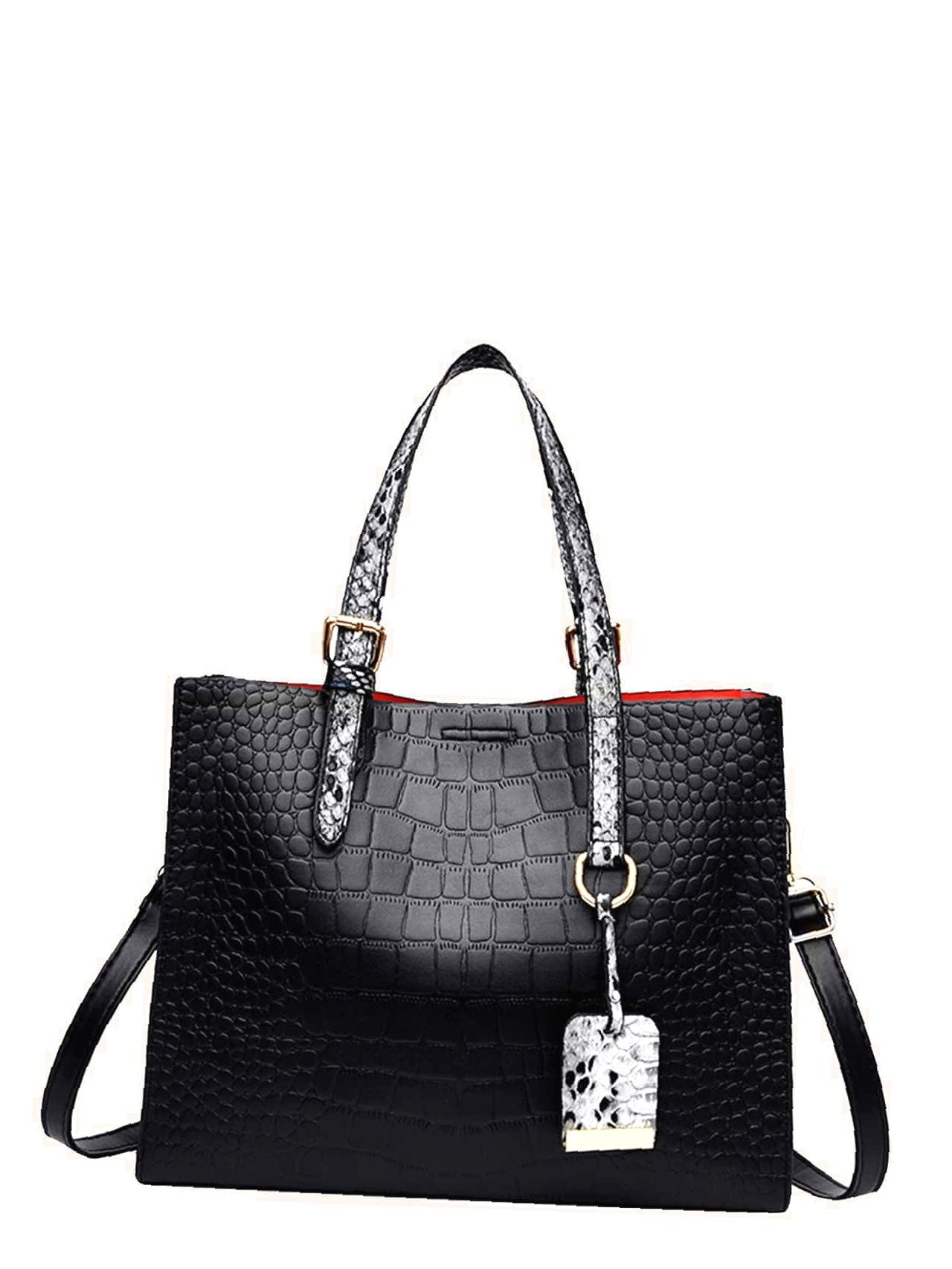 binfenxie - Croc Embossed Tote Bag  - Women Tote Bags