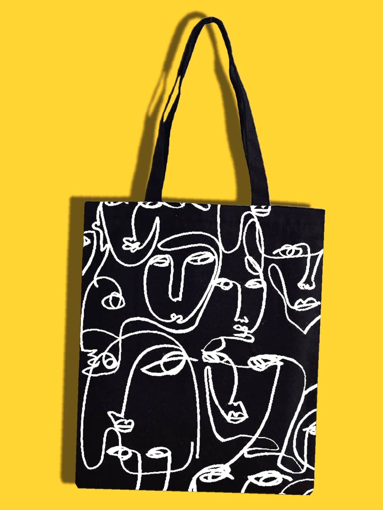 binfenxie - Minimalist Figure Graphic Shopper Bag  - Women Tote Bags