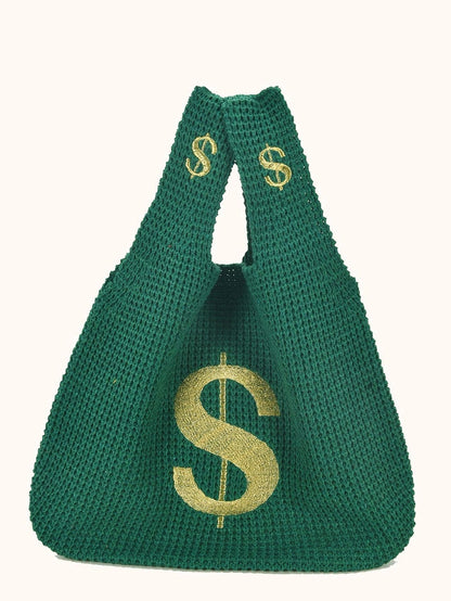 binfenxie - Dollar Graphic Tote Bag  - Women Tote Bags