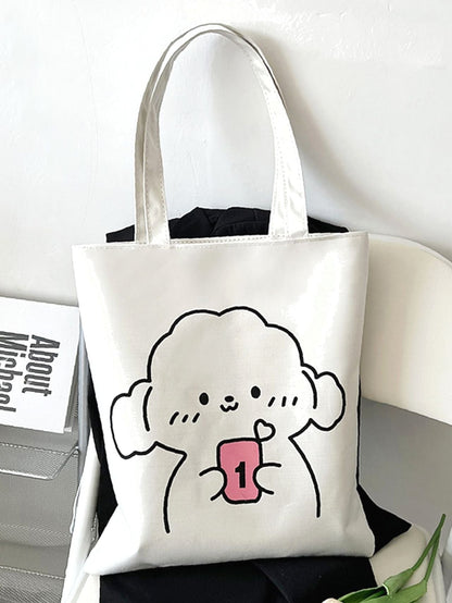 binfenxie - Cartoon Graphic Large Capacity Shopper Bag  - Women Tote Bags