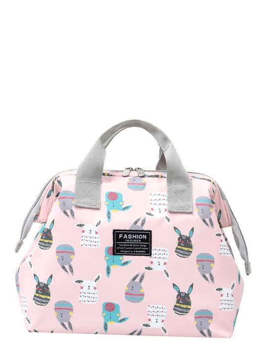 binfenxie - Cartoon Rabbit Graphic Satchel Bag  - Women Tote Bags