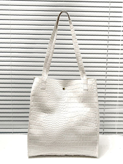 binfenxie - Crocodile Embossed Tote Bag  - Women Tote Bags