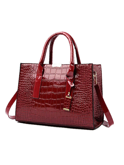 binfenxie - Croc Embossed Tote Bag  - Women Tote Bags