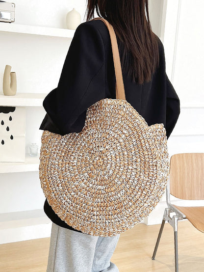 binfenxie - Minimalist Round Straw Bag  - Women Tote Bags