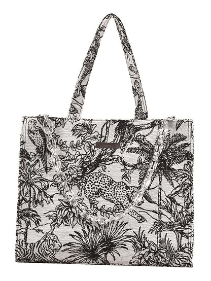 binfenxie - Tropical Large Capacity Tote Bag  - Women Tote Bags