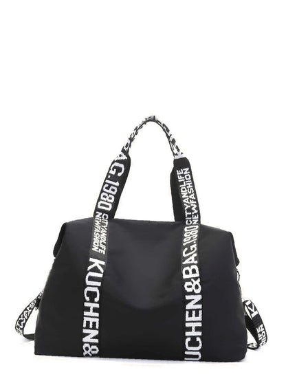 binfenxie - Letter Graphic Large Capacity Duffel Bag  - Women Tote Bags