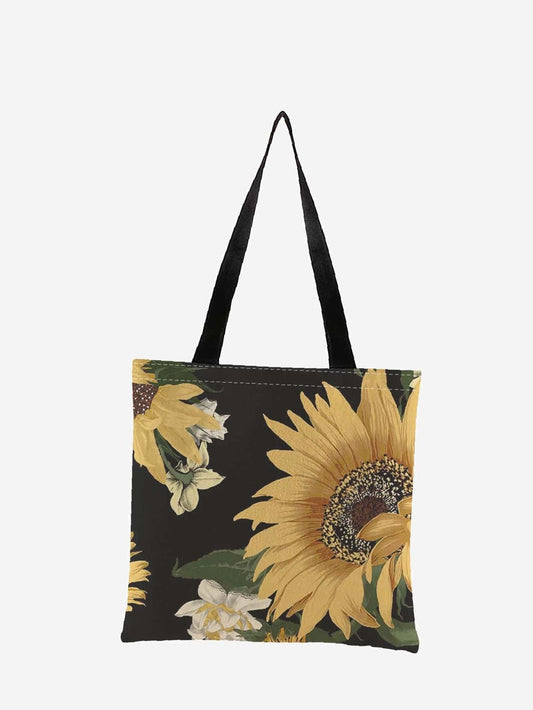 binfenxie - Floral Graphic Shopper Bag  - Women Tote Bags