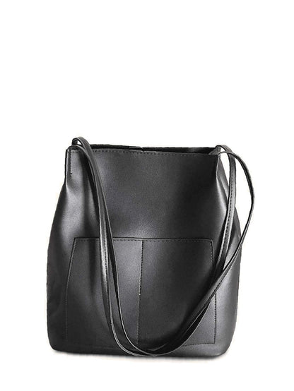 binfenxie - Minimalist Double Handle Bucket Bag  - Women Tote Bags