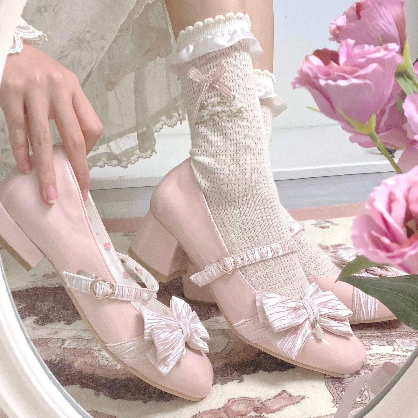 ♡ Butterfly Pastry ♡ - Mid-Heel Shoes