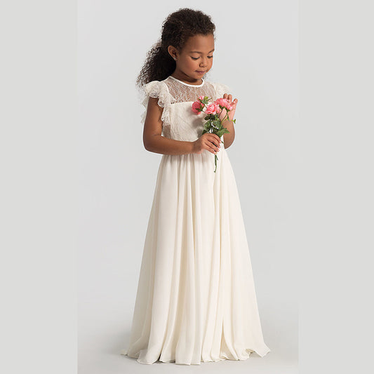 Foreign Trade HOTan and NEWn Style Children's Clothing New Summer Children's Wedding Dress Dress Girls Performance Piano Competition Birthday Chiffon Princess Dress