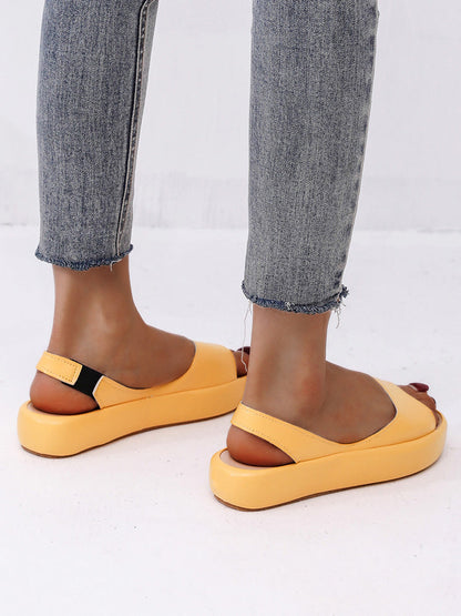 PU Leather Open-toe Sandals