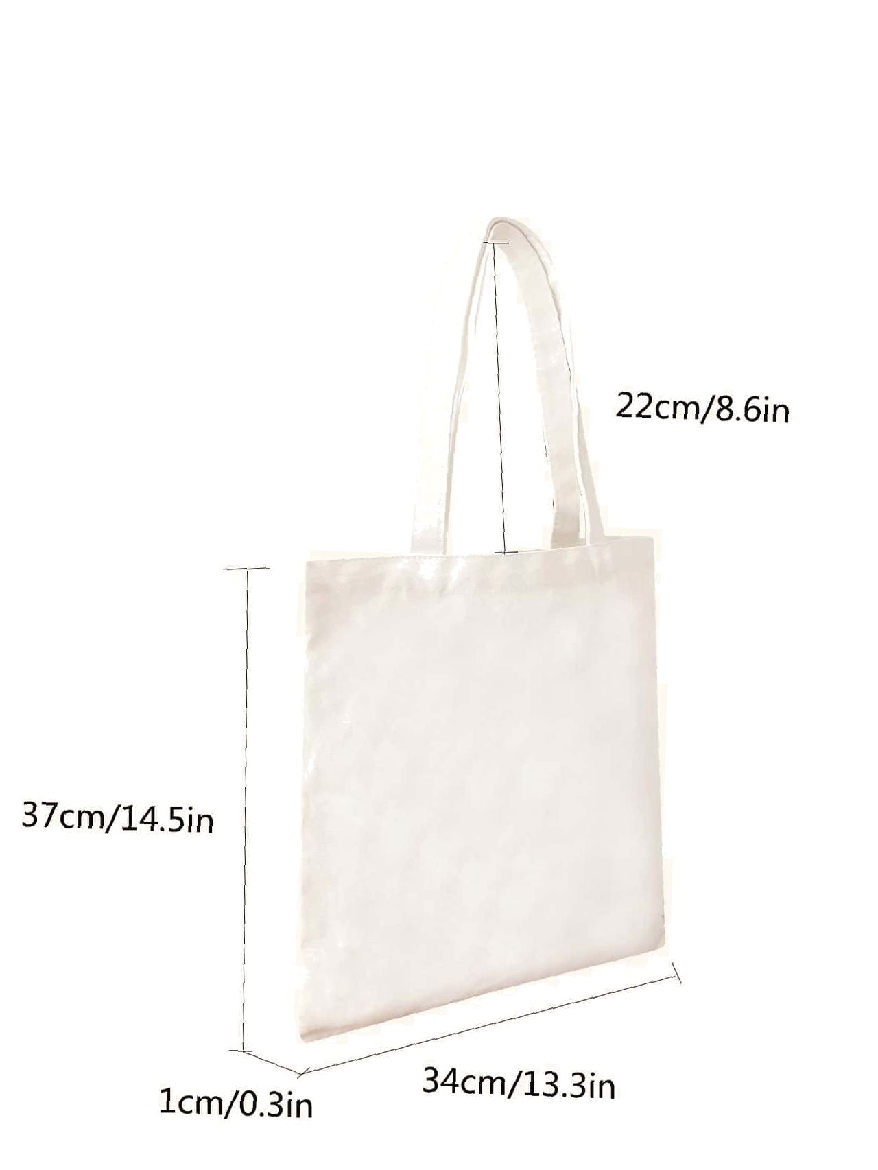 binfenxie - Minimalist Large Capacity Canvas Shopper Bag  - Women Tote Bags