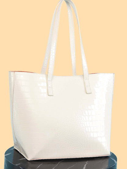 binfenxie - Croc Embossed Tote Bag  - Women Tote Bags