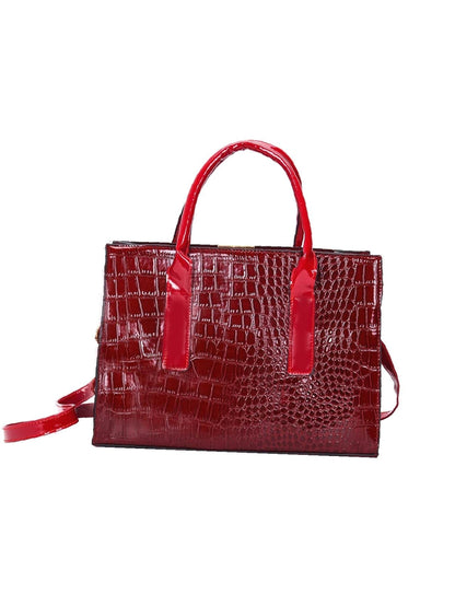 binfenxie - Croc Embossed Tote Bag  - Women Tote Bags