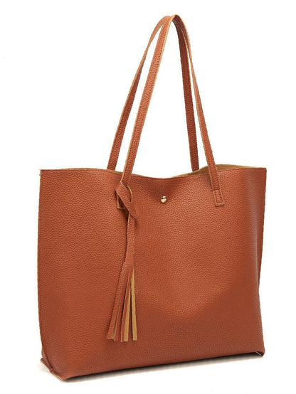 binfenxie - Tassel Decor Tote Bag  - Women Tote Bags