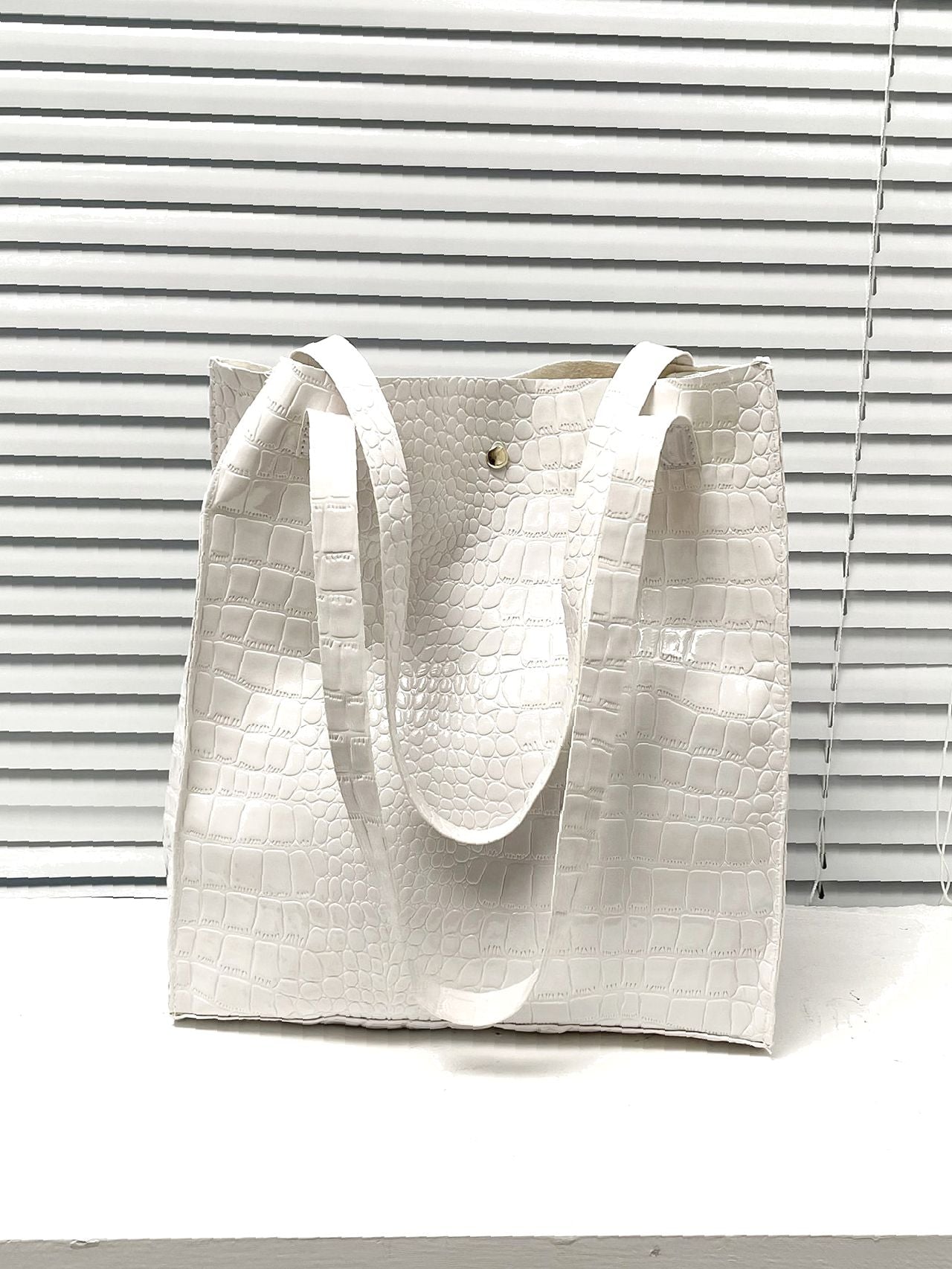 binfenxie - Crocodile Embossed Tote Bag  - Women Tote Bags