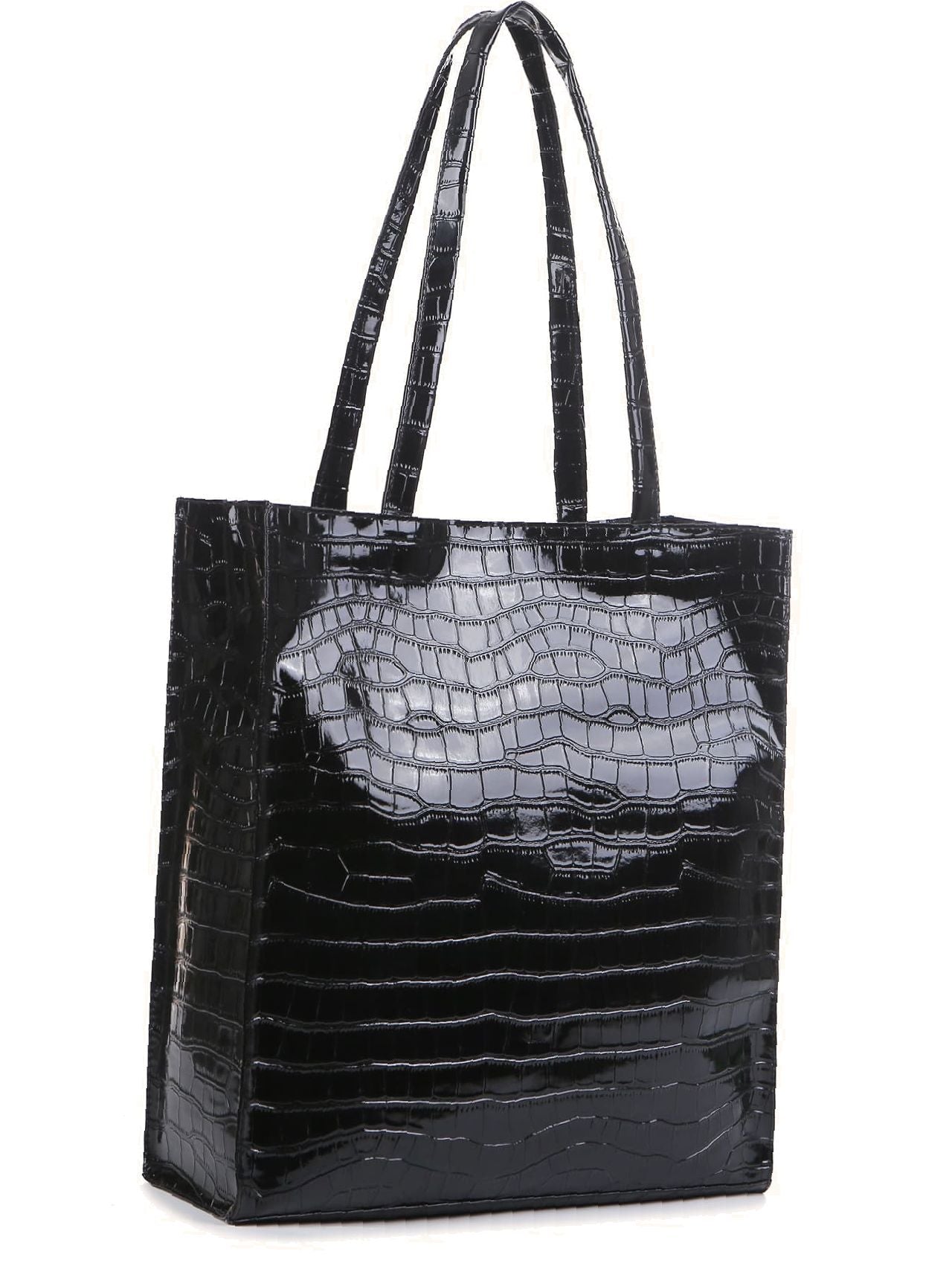 binfenxie - Croc Embossed Tote Bag  - Women Tote Bags