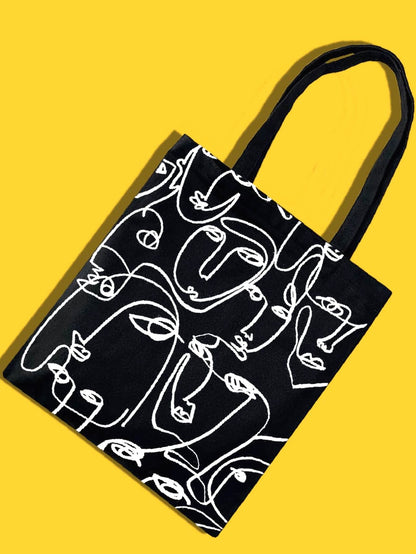 binfenxie - Figure Graphic Shopper Bag  - Women Tote Bags