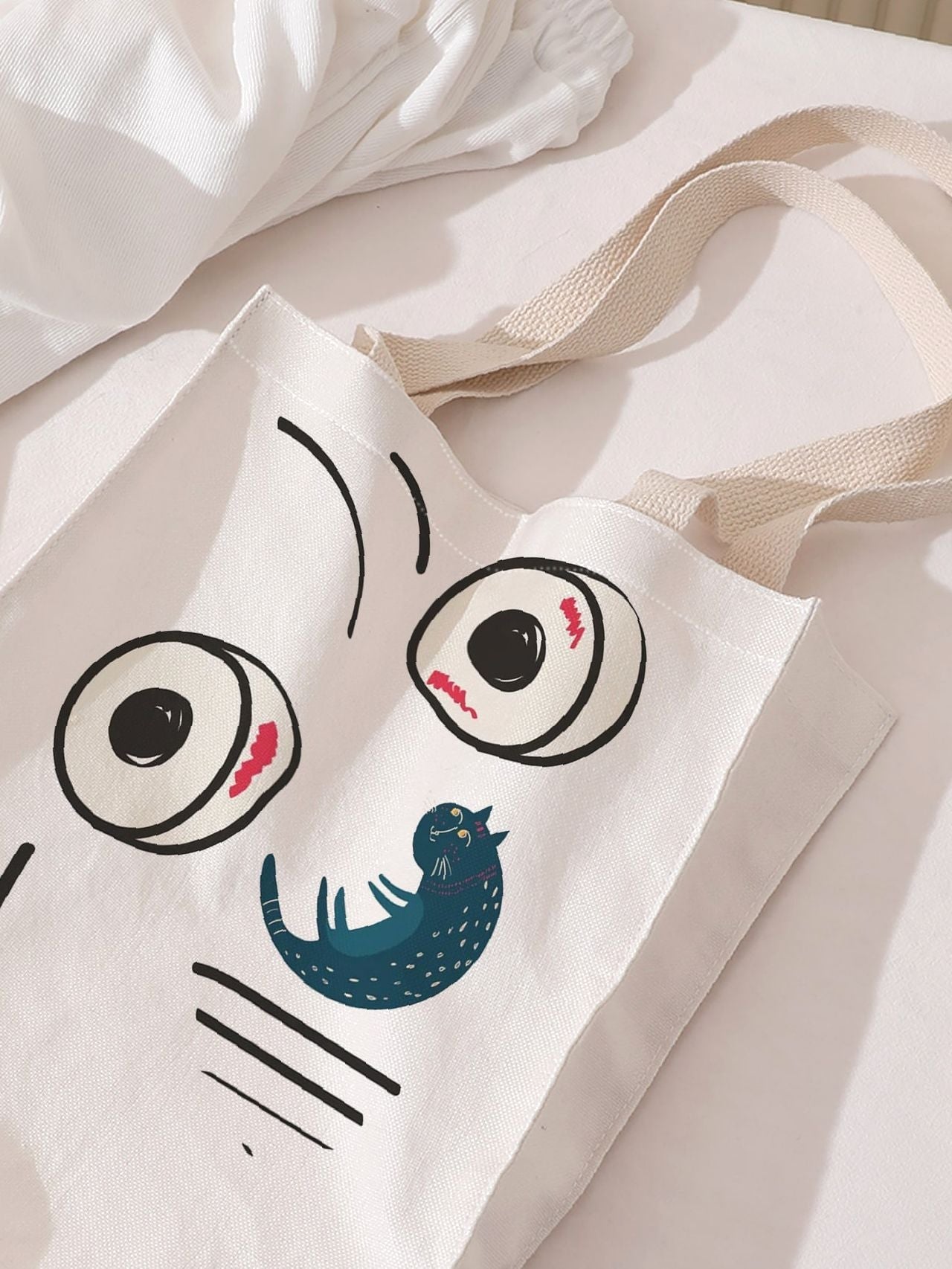 binfenxie - Cartoon Graphic Tote Bag  - Women Tote Bags