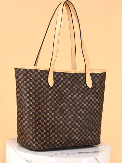 binfenxie - Geometric Graphic Tote Bag  - Women Tote Bags