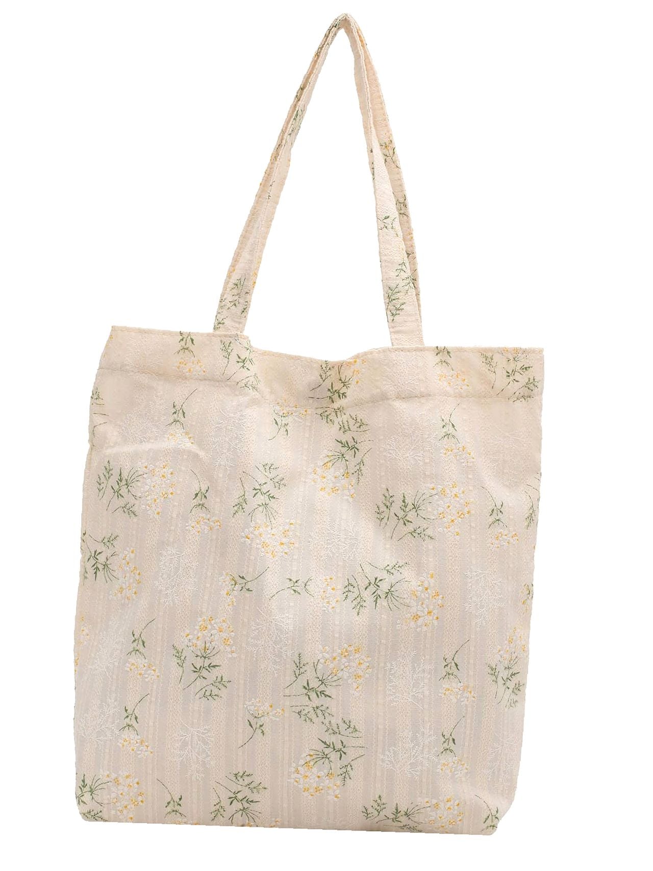 binfenxie - Floral Pattern Shoulder Tote Bag  - Women Tote Bags