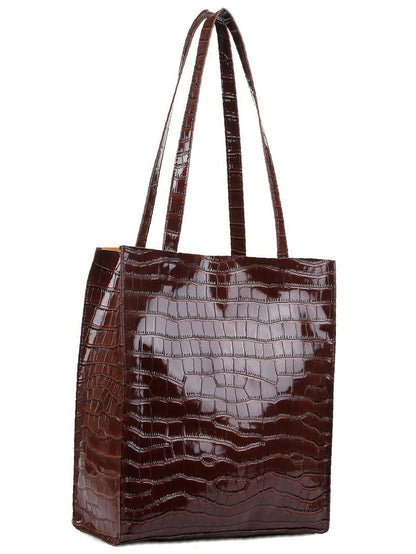 binfenxie - Croc Embossed Tote Bag  - Women Tote Bags