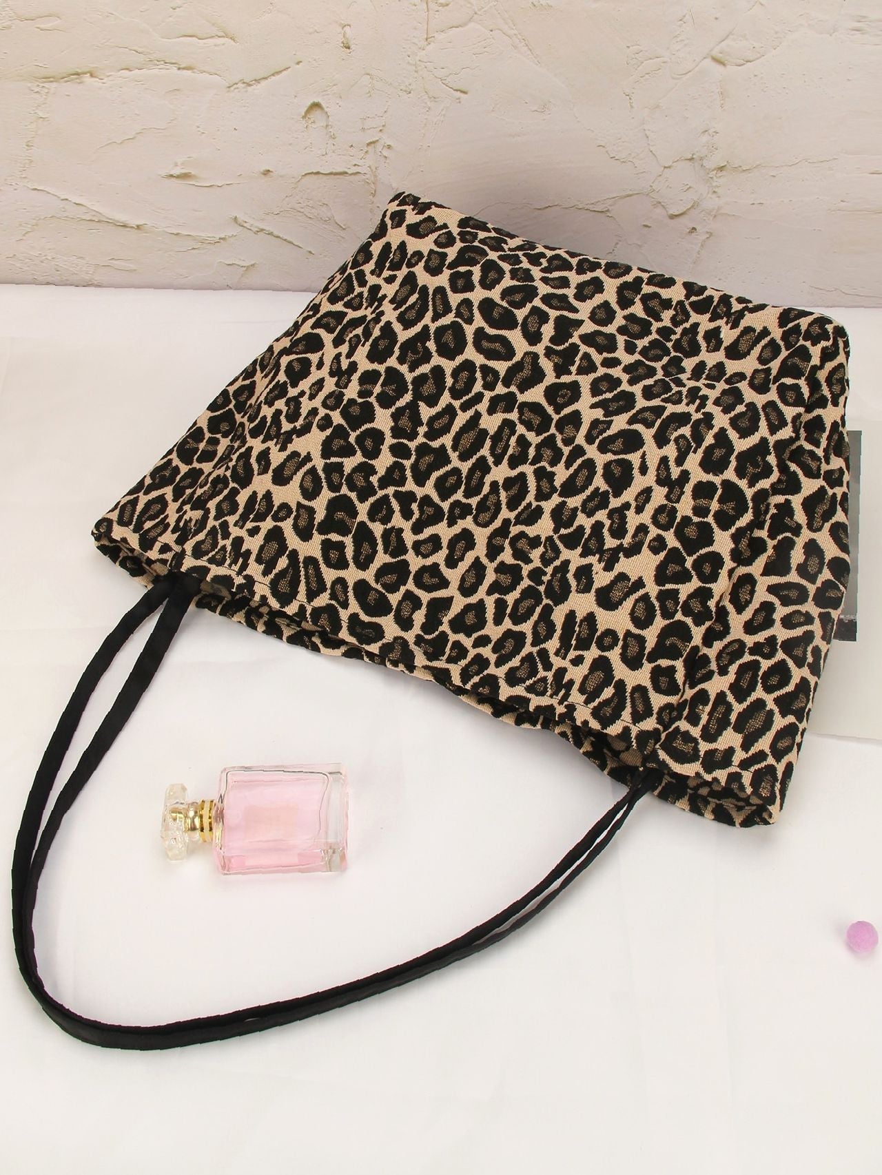 binfenxie - Leopard Print Large Capacity Shoulder Tote Bag  - Women Tote Bags