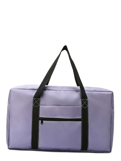 binfenxie - Contrast Binding Large Capacity Duffel Bag  - Women Tote Bags