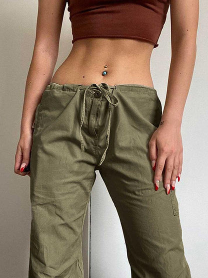 Straight Leg Pocket Cargo Pants