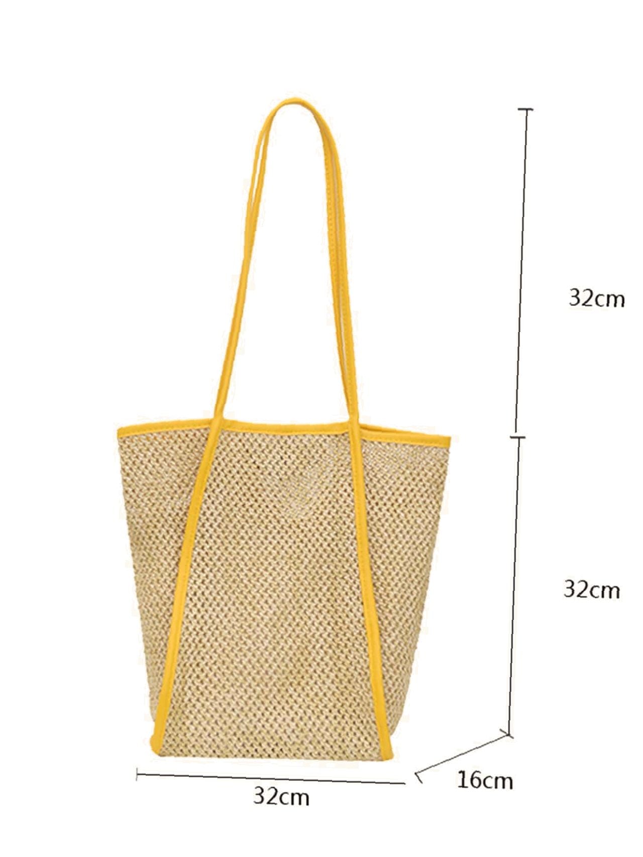 binfenxie - Minimalist Straw Bag  - Women Tote Bags