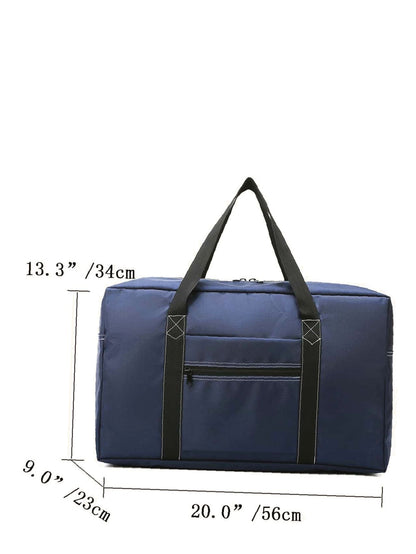 binfenxie - Contrast Binding Large Capacity Duffel Bag  - Women Tote Bags