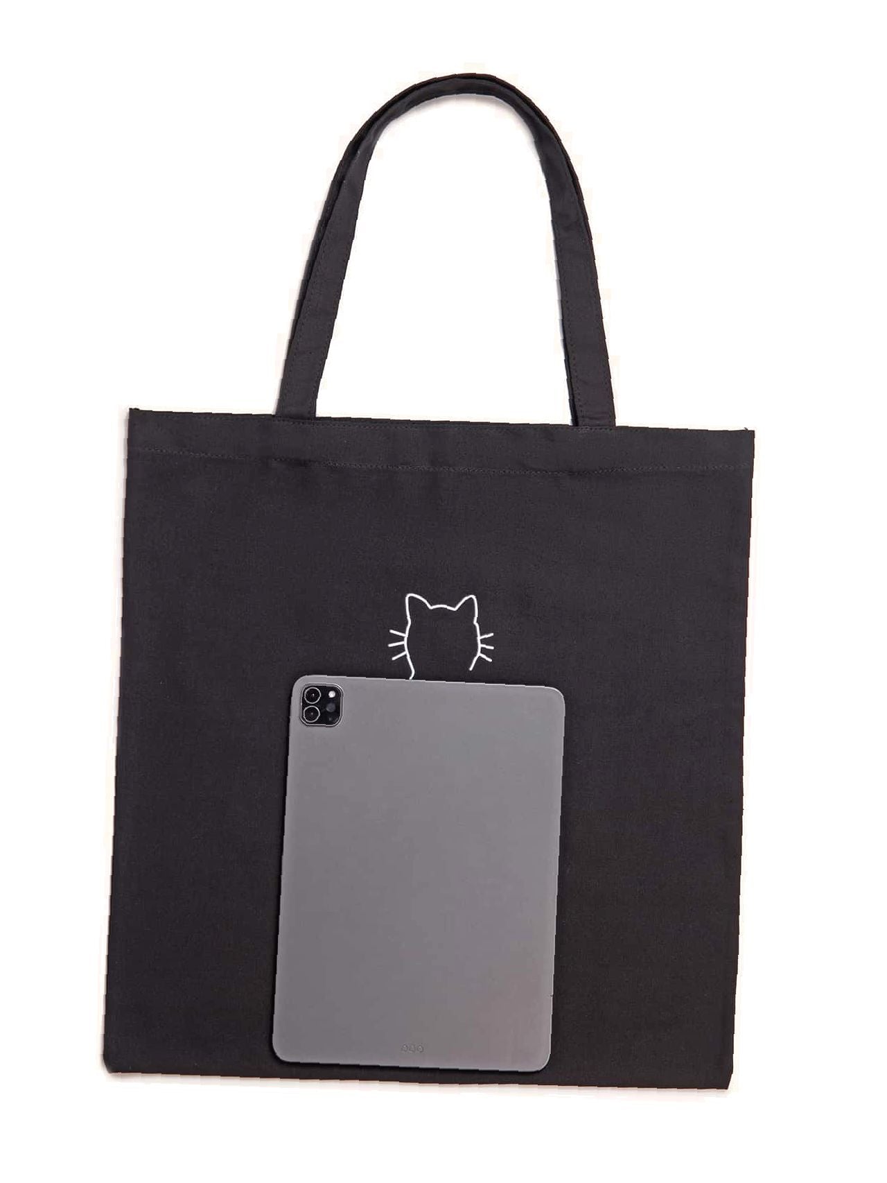 binfenxie - Cat Graphic Shopper Bag  - Women Tote Bags