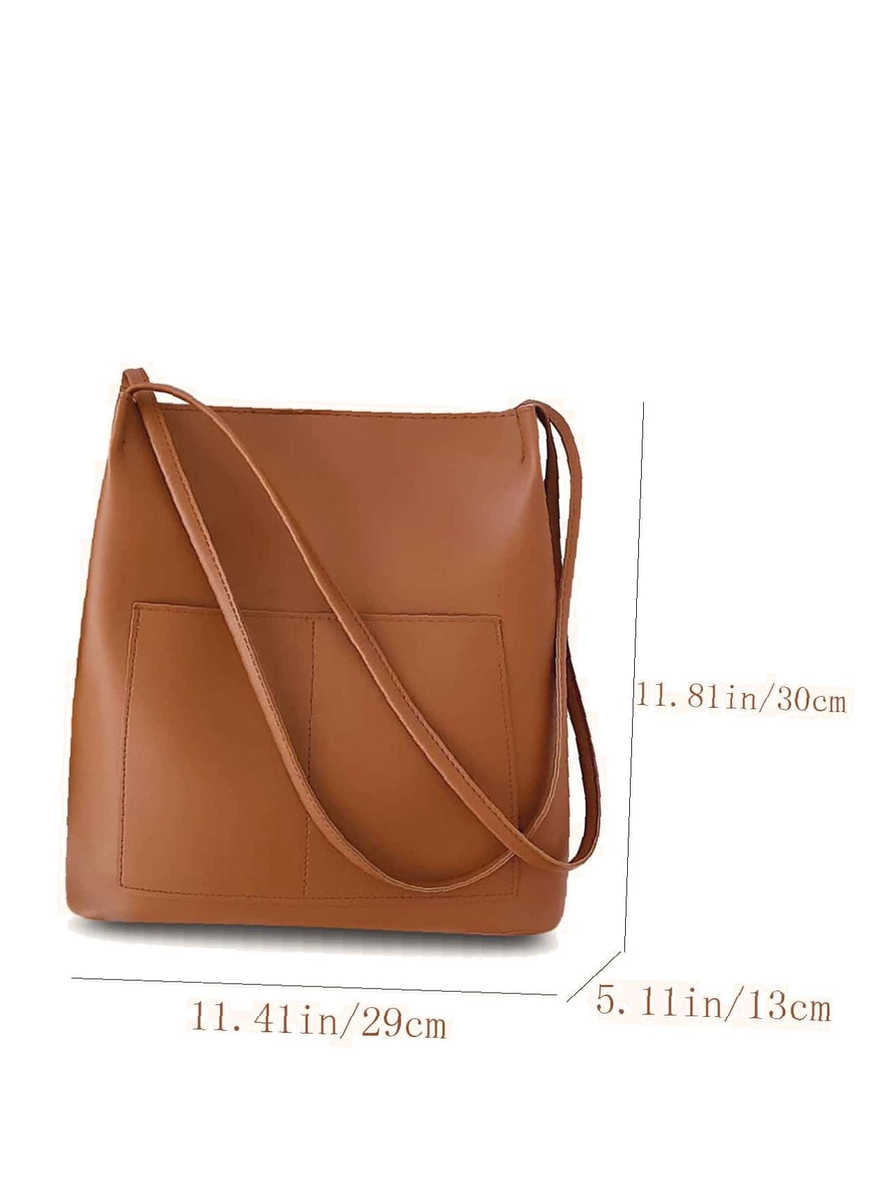 binfenxie - Minimalist Double Handle Bucket Bag  - Women Tote Bags