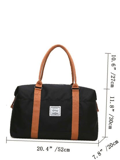 binfenxie - Two Tone Large Capacity Duffle Bag  - Women Tote Bags