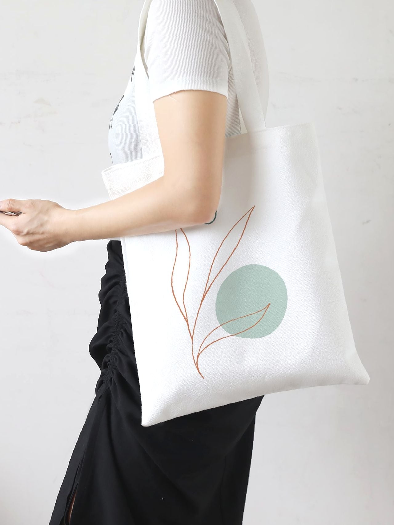 binfenxie - Geometric Graphic Shopper Bag  - Women Tote Bags