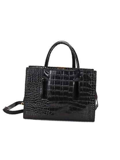 binfenxie - Croc Embossed Tote Bag  - Women Tote Bags