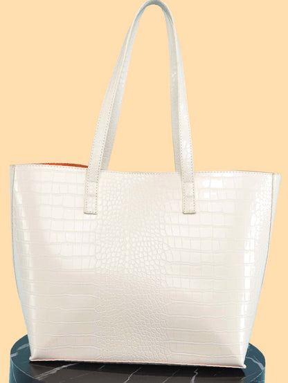 binfenxie - Croc Embossed Tote Bag  - Women Tote Bags