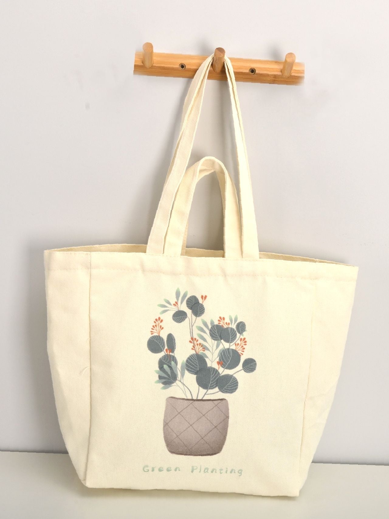 binfenxie - Floral Graphic Shopper Bag  - Women Tote Bags