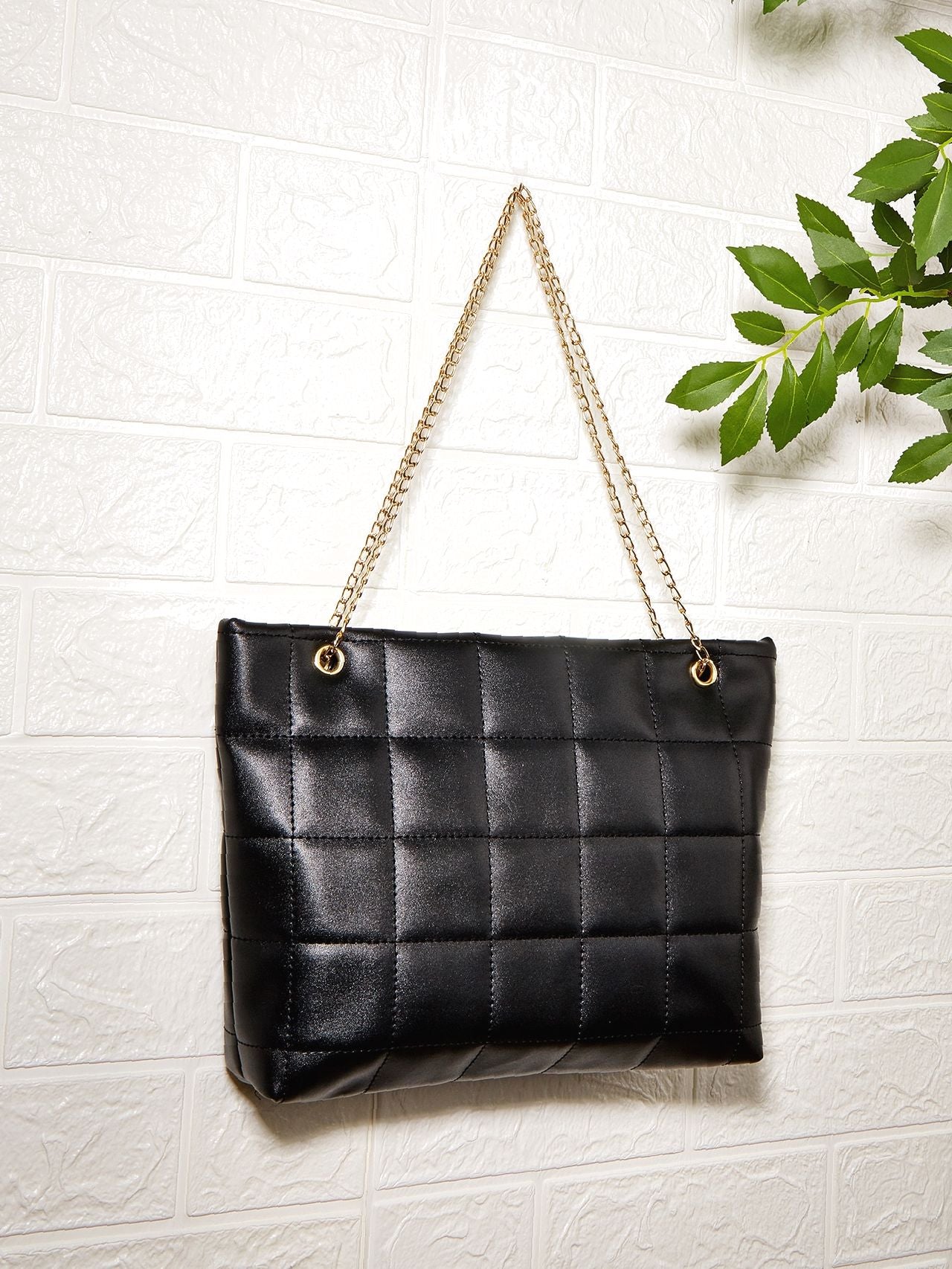 binfenxie - Quilted Chain Tote Bag  - Women Tote Bags